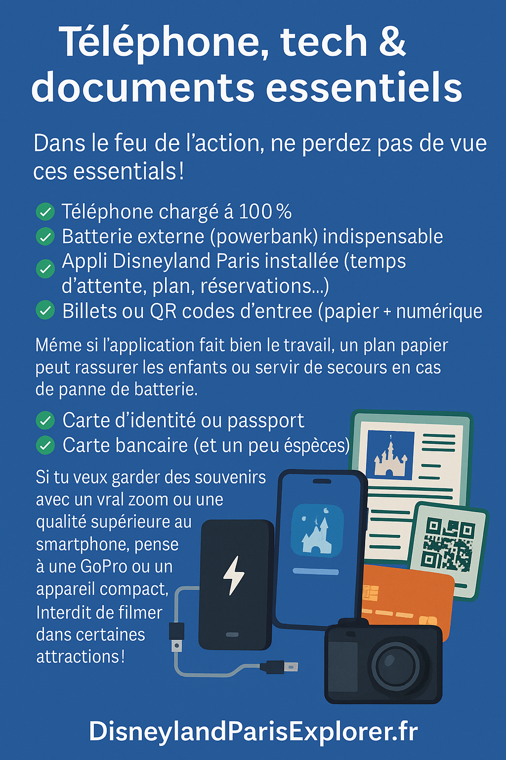 les essentiels dans un sac pour une journee disneyland paris telephone gopro document plan les essentiels dans un sac pour une journee disneyland paris telephone gopro document plan