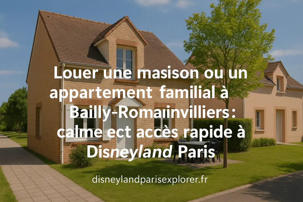 Maison familiale moderne avec jardin à Bailly-Romainvilliers, idéale pour un séjour calme et proche de Disneyland Paris.