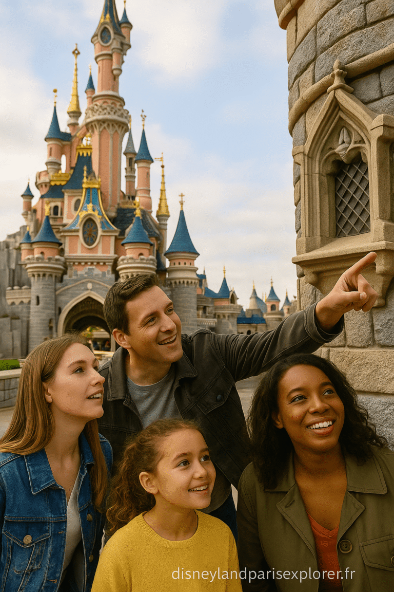 Des visiteurs explorent les recoins cachés de Disneyland Paris en 2025, à la recherche de secrets et de détails méconnus