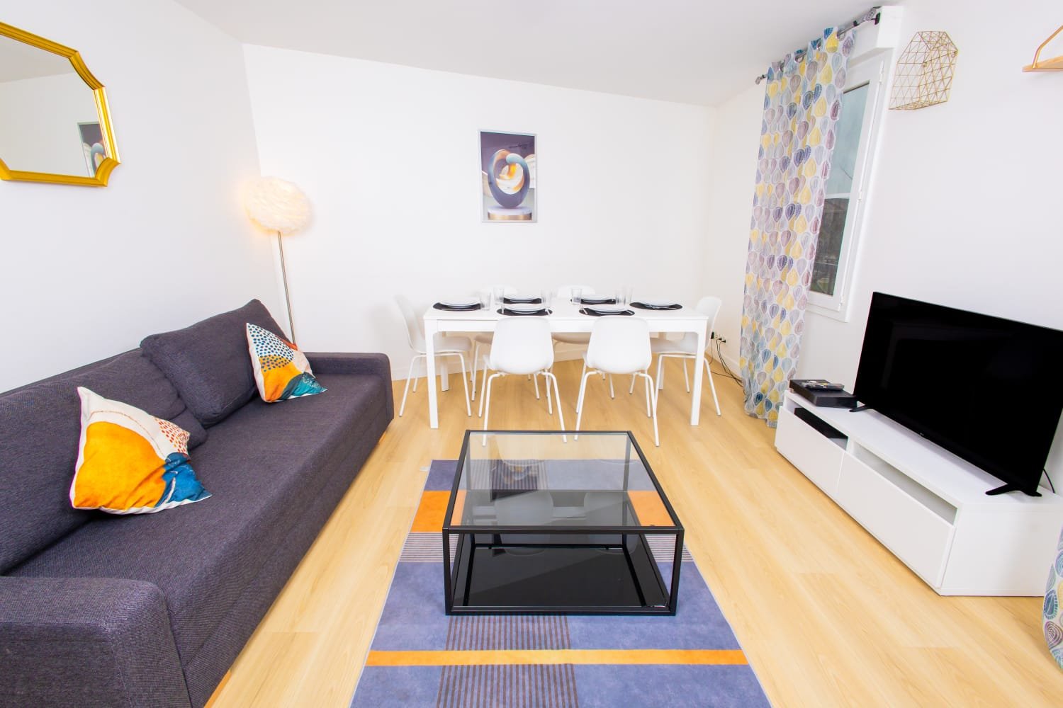 Séjour de l'appartement Angelus, location familiale à Chanteloup-en-Brie
