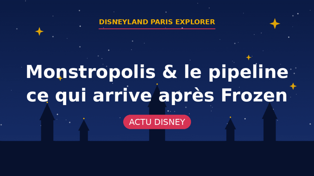 Monstropolis & le pipeline – ce qui arrive après Frozen | Disneyland Paris